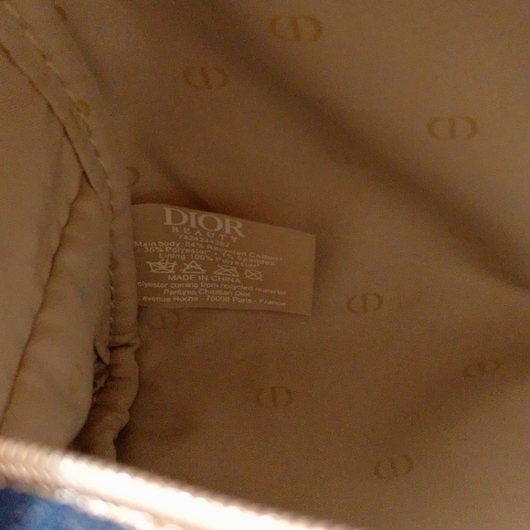 Dior Denim Cosmetic Travel Pouch Bag Case w Mini Makeup - Picture 10 of 16